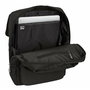 Safta Sac à dos pour ordinateur portable 13,3 pouces avec port USB et rabat, Business Noir, 29 x 39 x 12 cm