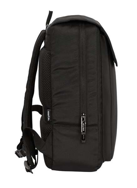 Safta Sac à dos pour ordinateur portable 13,3 pouces avec port USB et rabat, Business Noir, 29 x 39 x 12 cm