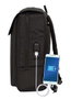 Safta Sac à dos pour ordinateur portable 13,3 pouces avec port USB et rabat, Business Noir, 29 x 39 x 12 cm