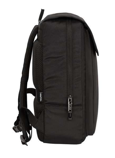 Safta Sac à dos pour ordinateur portable 13,3 pouces avec port USB et rabat, Business Noir, 29 x 39 x 12 cm