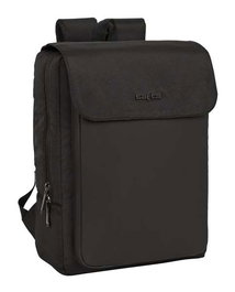 Safta Sac à dos pour ordinateur portable 13,3 pouces avec port USB et rabat, Business Noir, 29 x 39 x 12 cm