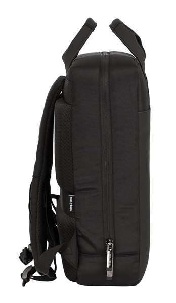 Safta Sac à dos pour ordinateur portable 13,3 pouces avec port de charge USB, Business Noir, 29 x 39 x 11 cm