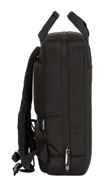 Safta Sac à dos pour ordinateur portable 13,3 pouces avec port de charge USB, Business Noir, 29 x 39 x 11 cm