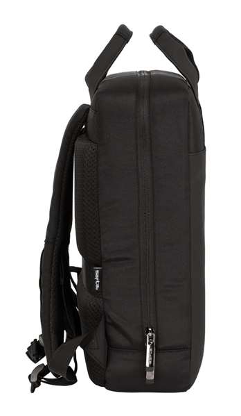 Safta Sac à dos pour ordinateur portable 13,3 pouces avec port de charge USB, Business Noir, 29 x 39 x 11 cm