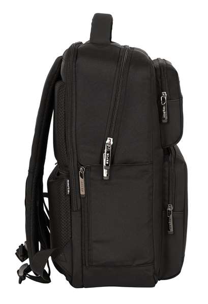 Safta Sac à dos portable 15,6 pouces avec chargeur USB, 2 compartiments, 31 x 44 x 13 cm, Noir