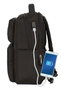 Safta Sac à dos portable 15,6 pouces avec chargeur USB, 2 compartiments, 31 x 44 x 13 cm, Noir