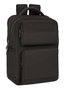 Safta Sac à dos portable 15,6 pouces avec chargeur USB, 2 compartiments, 31 x 44 x 13 cm, Noir
