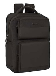 Safta Sac à dos portable 15,6 pouces avec chargeur USB, 2 compartiments, 31 x 44 x 13 cm, Noir
