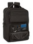 Safta Sac à dos portable 15,6 pouces avec chargeur USB, 2 compartiments, 31 x 44 x 13 cm, Noir