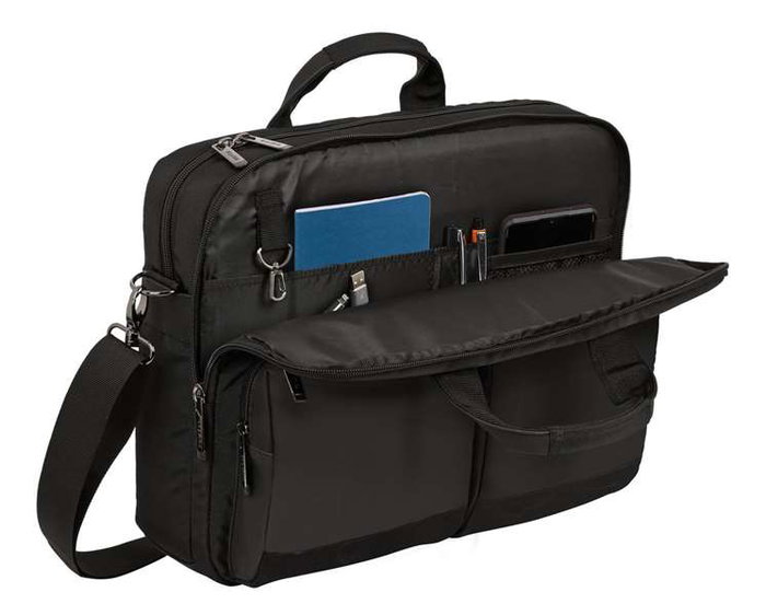 Safta Business - Malette portable pour ordinateur 15,6'' et tablette 10,6'' avec port USB, noir, 41 x 33 x 9 cm