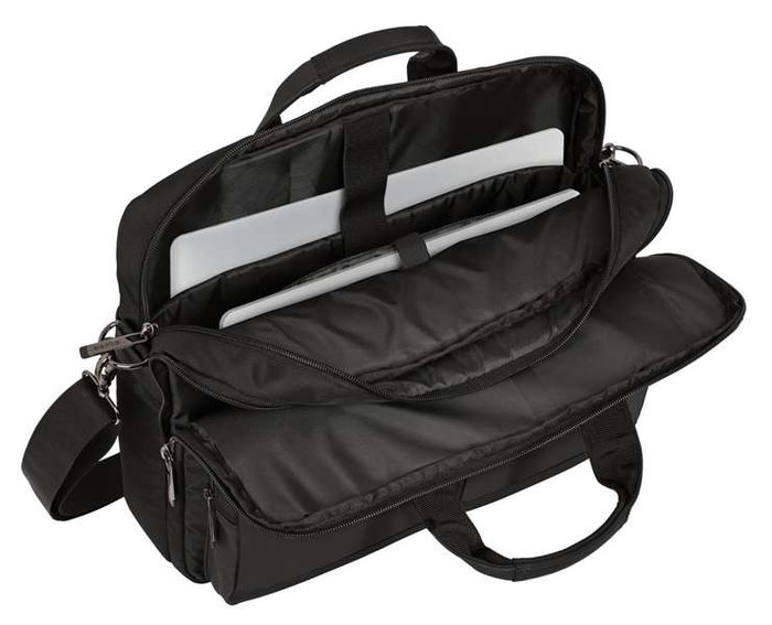 Safta Business - Malette portable pour ordinateur 15,6'' et tablette 10,6'' avec port USB, noir, 41 x 33 x 9 cm