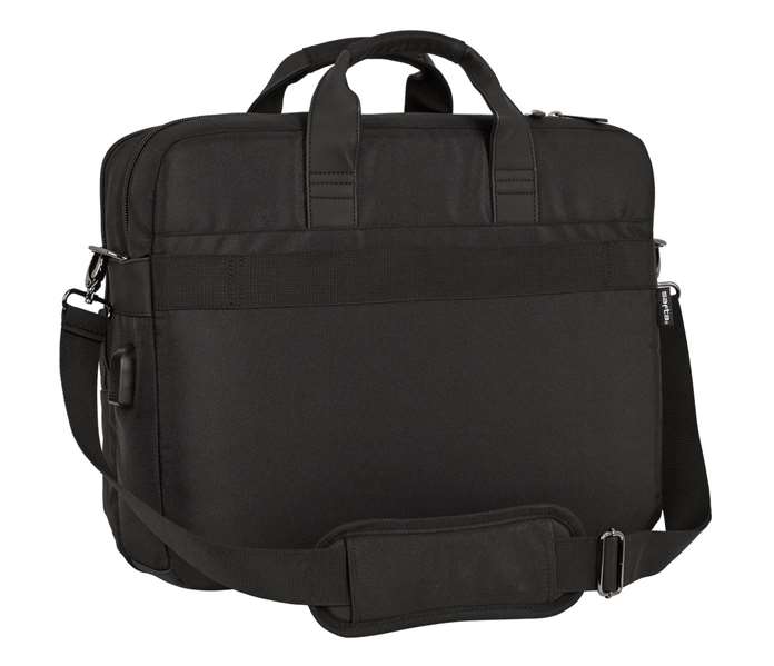 Safta Business - Malette portable pour ordinateur 15,6'' et tablette 10,6'' avec port USB, noir, 41 x 33 x 9 cm