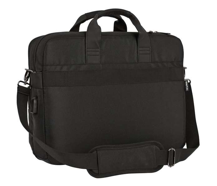 Safta Business - Malette portable pour ordinateur 15,6'' et tablette 10,6'' avec port USB, noir, 41 x 33 x 9 cm