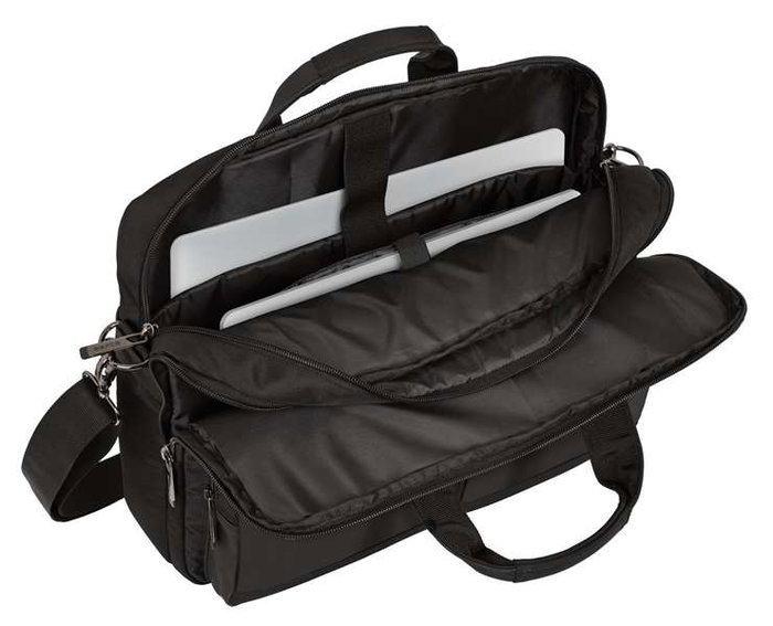 Safta Business - Malette portable pour ordinateur 15,6'' et tablette 10,6'' avec port USB, noir, 41 x 33 x 9 cm