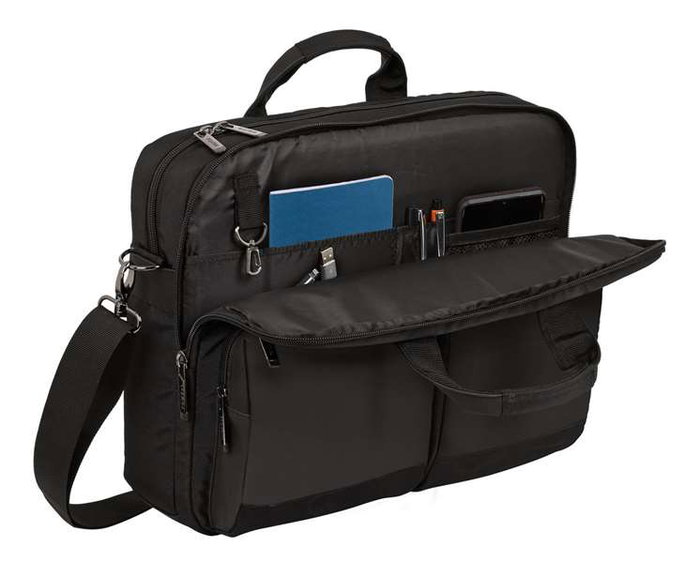 Safta Business - Malette portable pour ordinateur 15,6'' et tablette 10,6'' avec port USB, noir, 41 x 33 x 9 cm