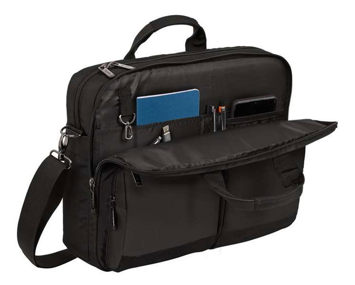 Safta Business - Malette portable pour ordinateur 15,6'' et tablette 10,6'' avec port USB, noir, 41 x 33 x 9 cm