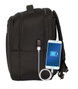 Safta Sacoche ordinateur portable 15.6 pouces, 14.1 pouces et tablette 9.7 pouces avec chargeur USB Business Black, 31 x 45 x 23 cm