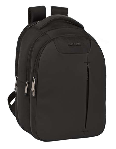 Safta Sacoche ordinateur portable 15.6 pouces, 14.1 pouces et tablette 9.7 pouces avec chargeur USB Business Black, 31 x 45 x 23 cm