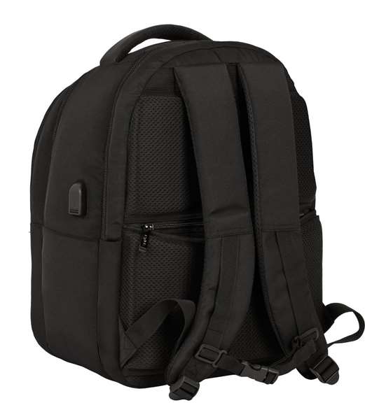 Safta Sacoche ordinateur portable 15.6 pouces, 14.1 pouces et tablette 9.7 pouces avec chargeur USB Business Black, 31 x 45 x 23 cm