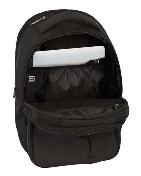 Safta Sacoche ordinateur portable 15.6 pouces, 14.1 pouces et tablette 9.7 pouces avec chargeur USB Business Black, 31 x 45 x 23 cm