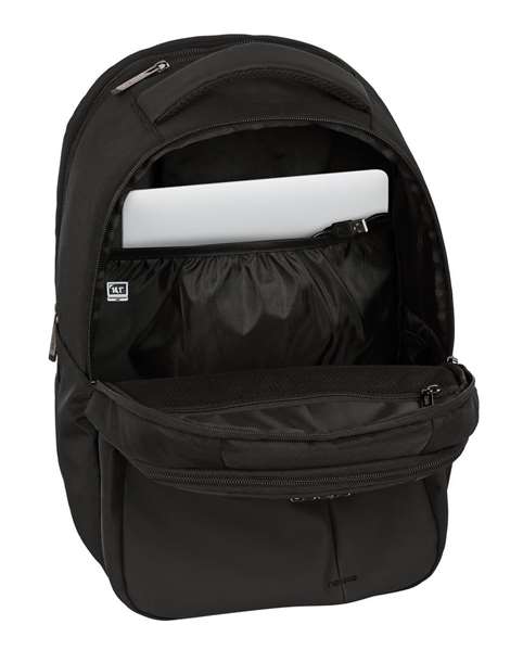 Safta Sacoche ordinateur portable 15.6 pouces, 14.1 pouces et tablette 9.7 pouces avec chargeur USB Business Black, 31 x 45 x 23 cm