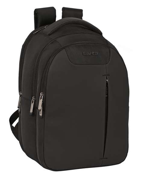 Safta Sacoche ordinateur portable 15.6 pouces, 14.1 pouces et tablette 9.7 pouces avec chargeur USB Business Black, 31 x 45 x 23 cm