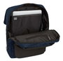 Safta Business Sac à dos portatif avec solapé, port USB et compartiment pour ordinateur portable 13,3 pouces, bleu foncé, 29x39x12 cm