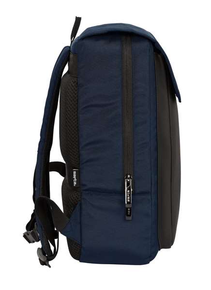 Safta Business Sac à dos portatif avec solapé, port USB et compartiment pour ordinateur portable 13,3 pouces, bleu foncé, 29x39x12 cm