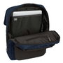 Safta Business Sac à dos portatif avec solapé, port USB et compartiment pour ordinateur portable 13,3 pouces, bleu foncé, 29x39x12 cm
