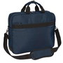 Safta Maletin Business Dark Blue, Sacoche Ordinateur 15,6 Pouces et Tablet avec USB, 41 x 33 x 9 cm, Nylon 900D et Cuir PVC