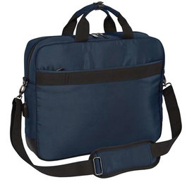 Safta Maletin Business Dark Blue, Sacoche Ordinateur 15,6 Pouces et Tablet avec USB, 41 x 33 x 9 cm, Nylon 900D et Cuir PVC