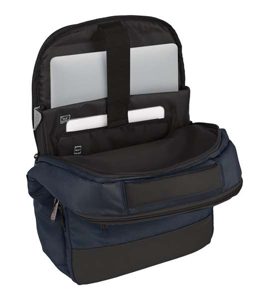 Safta Sac à dos portable 15,6" pour PC et tablette avec port USB et charge intégrée, Dark Blue, 29x44x15 cm, tissu nylon 900D
