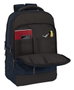 Safta Sac à dos portable 15,6" pour PC et tablette avec port USB et charge intégrée, Dark Blue, 29x44x15 cm, tissu nylon 900D