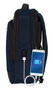 Safta Sac à dos portable 15,6" pour PC et tablette avec port USB et charge intégrée, Dark Blue, 29x44x15 cm, tissu nylon 900D