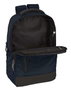 Safta Sac à dos portable 15,6" pour PC et tablette avec port USB et charge intégrée, Dark Blue, 29x44x15 cm, tissu nylon 900D