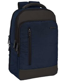 Safta Sac à dos Business Bleu foncé pour ordinateur portable 15,6 pouces et tablette avec USB