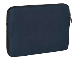 Safta Business Housse d'ordinateur portable 14 pouces, Nylon 900D et similicuir PVC, 34x25x2 cm, Bleu foncé