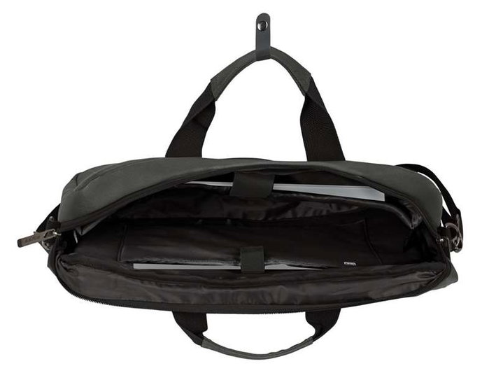 Safta Business - Mallette ordinateur portable 15,6 pouces et tablette en nylon 900D cuir PVC, gris, 41 x 33 x 9 cm, avec USB