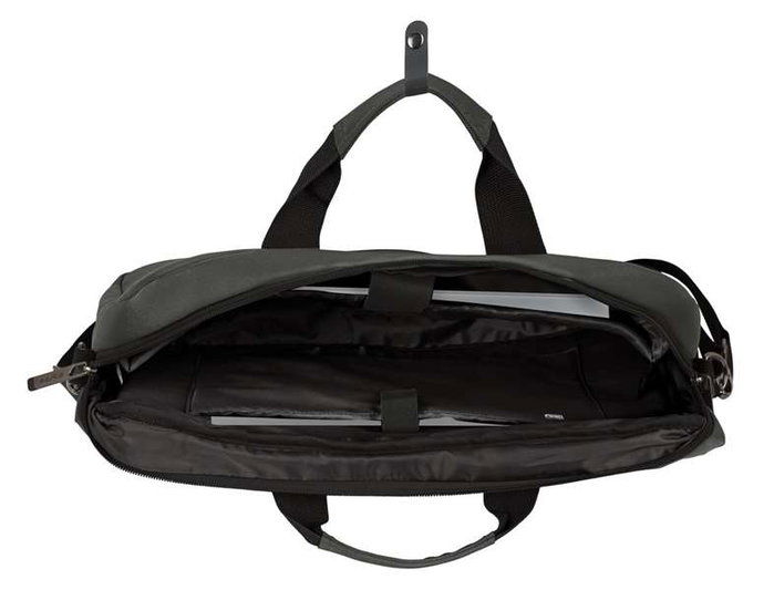 Safta Business - Mallette ordinateur portable 15,6 pouces et tablette en nylon 900D cuir PVC, gris, 41 x 33 x 9 cm, avec USB