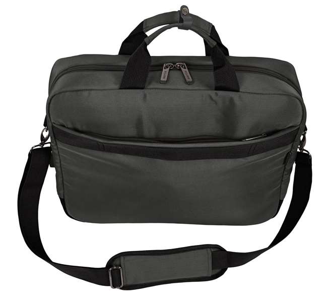 Safta Business - Mallette ordinateur portable 15,6 pouces et tablette en nylon 900D cuir PVC, gris, 41 x 33 x 9 cm, avec USB