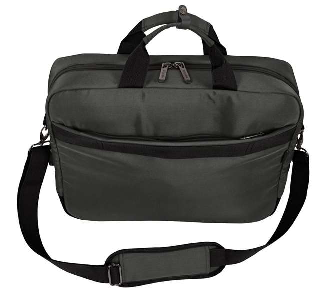 Safta Business - Mallette ordinateur portable 15,6 pouces et tablette en nylon 900D cuir PVC, gris, 41 x 33 x 9 cm, avec USB