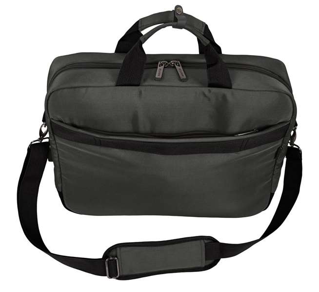 Safta Business - Mallette ordinateur portable 15,6 pouces et tablette en nylon 900D cuir PVC, gris, 41 x 33 x 9 cm, avec USB