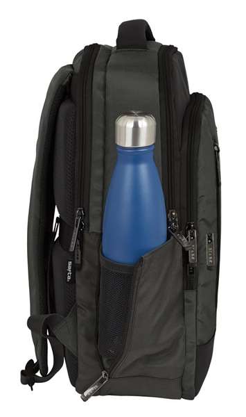 Safta Safta Business Sac à dos portable ordinateur 15,6" + tablette + USB, gris, 29x44x15 cm, nylon 900D et similicuir PVC, REACH
