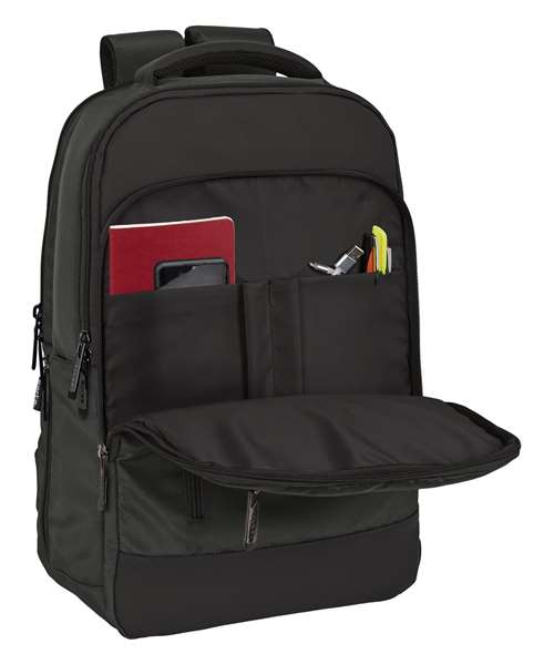 Safta Safta Business Sac à dos portable ordinateur 15,6" + tablette + USB, gris, 29x44x15 cm, nylon 900D et similicuir PVC, REACH