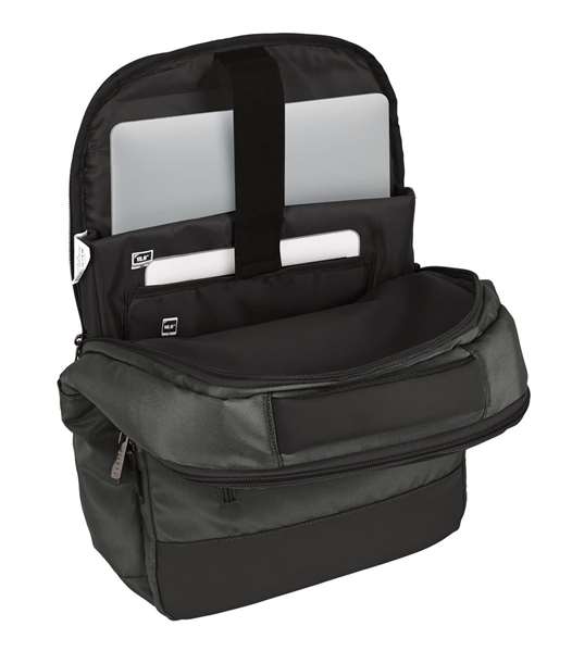 Safta Safta Business Sac à dos portable ordinateur 15,6" + tablette + USB, gris, 29x44x15 cm, nylon 900D et similicuir PVC, REACH