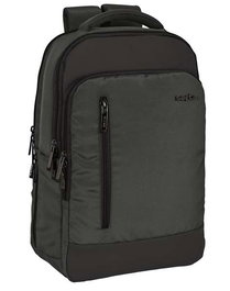 Safta Safta Business Sac à dos portable ordinateur 15,6" + tablette + USB, gris, 29x44x15 cm, nylon 900D et similicuir PVC, REACH