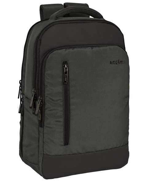 Safta Safta Business Sac à dos portable ordinateur 15,6" + tablette + USB, gris, 29x44x15 cm, nylon 900D et similicuir PVC, REACH
