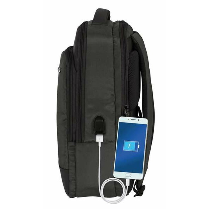 Safta Safta Business Sac à dos portable ordinateur 15,6" + tablette + USB, gris, 29x44x15 cm, nylon 900D et similicuir PVC, REACH Safta Safta Business Sac à dos portable ordinateur 15,6" + tablette + USB, gris, 29x44x15 cm, nylon 900D et similicuir PVC, REACH