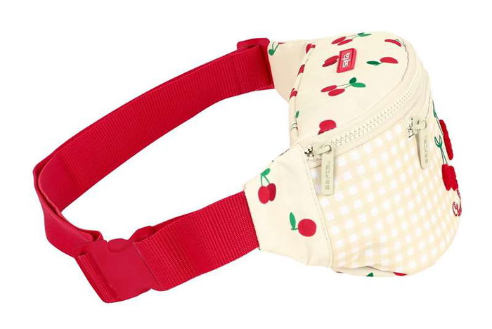 Safta Riñonera Cherry - Sac banane pour enfant 36 mois+, dimensions 23x12x9 cm, 300D polyester, couleur beige Safta Riñonera Cherry - Sac banane pour enfant 36 mois+, dimensions 23x12x9 cm, 300D polyester, couleur beige