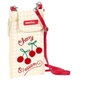 Safta Monedero portamovil "Cherry" 10x19 cm - Porte-monnaie et porte-téléphone, 300D polyester, couleur beige